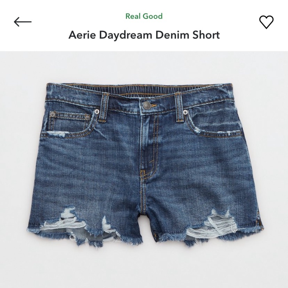aerie Daydream Denim Shorts - Blue